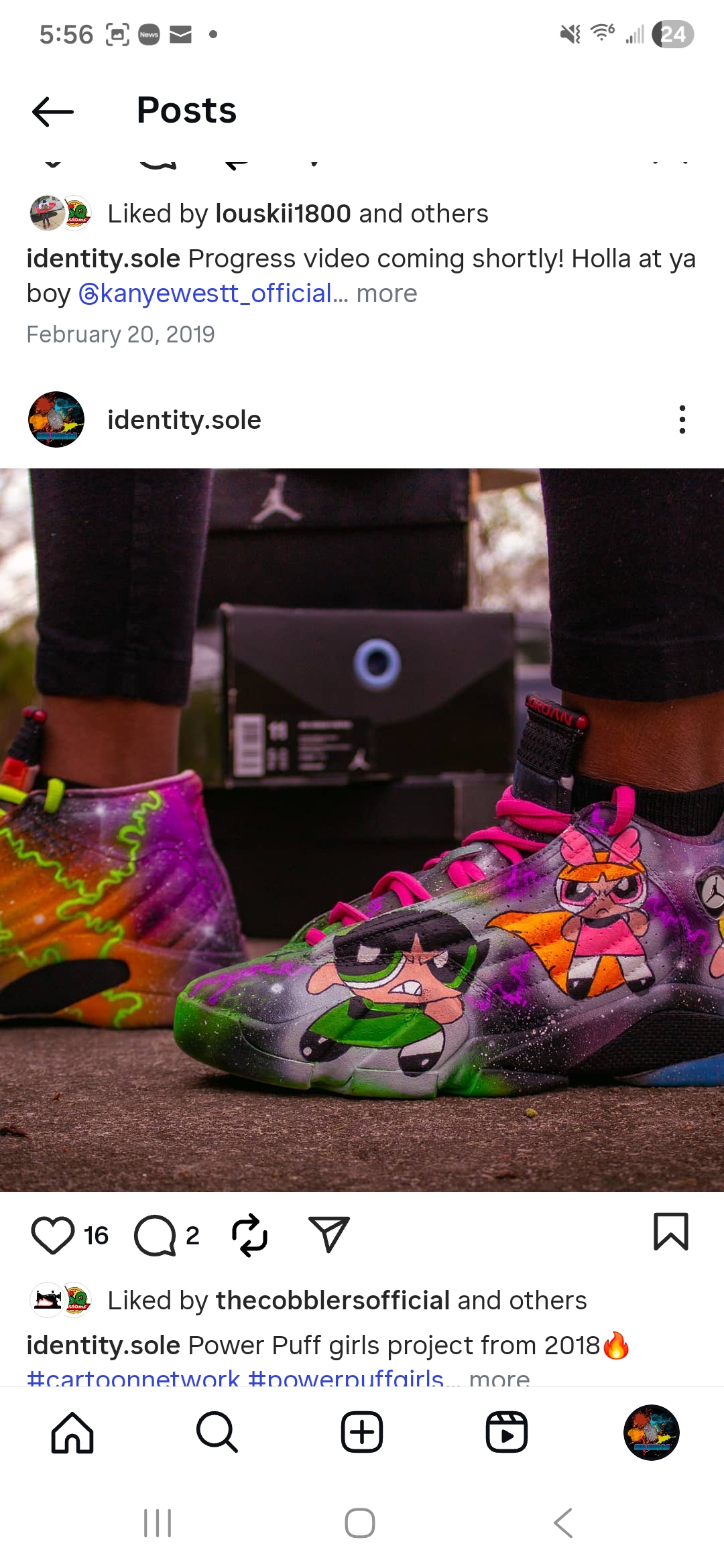 Custom Powerpuff Girls Air Jordan sneakers